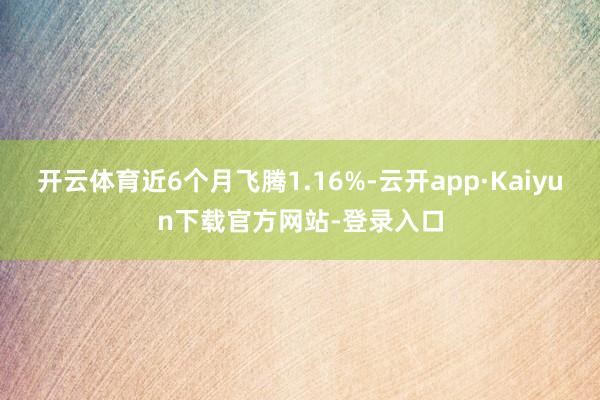 开云体育近6个月飞腾1.16%-云开app·Kaiyun下载官方网站-登录入口