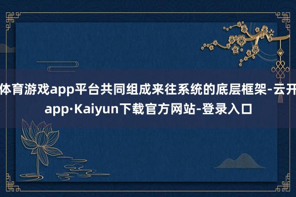 体育游戏app平台共同组成来往系统的底层框架-云开app·Kaiyun下载官方网站-登录入口